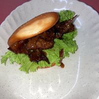Wednesday Special: Sliced Bun With Braised Mushroom (Kuah-Pau  紅燒菇-刈包/割包). Sweet bun, savory filling. Interesting combo in a good way   at Coo Sweet Bun  够甜满 in Penang