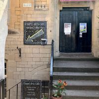 Storefront at Chapel Arts Cafe in Bath