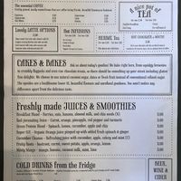 Menu at Chapel Arts Cafe in Bath