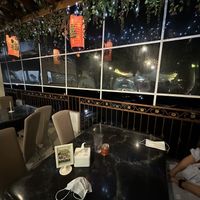 Outside seating with view #Veganuary at Karunia Baru in Bogor