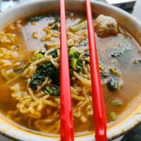 Delicious vegan soup at Karunia Baru in Bogor