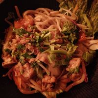 Udon noodles with tofu at Com Nieu 21 in Hamburg