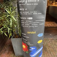 Menu   at Empanadas Maxima in Haarlem