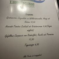 Menu starters   at Gasthaus Lennemühle in Schmallenberg