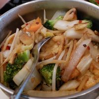 T1: vegetables and tofu with brown sauce at Nam Hai in Mainz