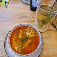 Vorspeise Suppe und ingwer Tee at Lê Lotus - N7 in Mannheim