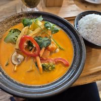 Red curry with tofu at Lê Lotus - N7 in Mannheim