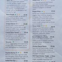 Menu as of December 2026 at BLOCK 16 in Omaha