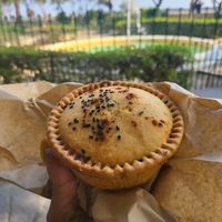 Curry filled pie at Freds Pies & More in Mellieha