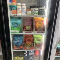 Refrigerated vegan goods   at Hangry Planet in San Bruno