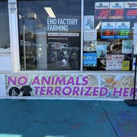 Really meaningful to see them educating folks about veganism  at Hangry Planet in San Bruno