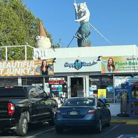 This is shot from outside   at Hangry Planet in San Bruno