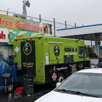 Vegan Mob right outside at Hangry Planet in San Bruno