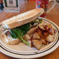 Vegan ultimate breakfast sandwich at The National Cafe in Milwaukee