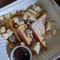To-go vegan french toast at The National Cafe in Milwaukee