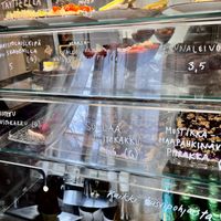 Selection of goodies.   at Kahvila Rakastan in Helsinki