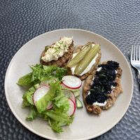 Karelian pies (karjalanpiirakka)  at Kahvila Rakastan in Helsinki