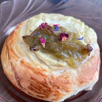 Pastry with passion fruit at Kahvila Rakastan in Helsinki