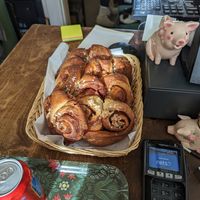 Cinnamon buns at Kahvila Rakastan in Helsinki