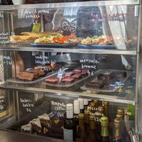 Food display at Kahvila Rakastan in Helsinki