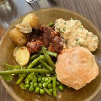 Lunch plate at Kahvila Rakastan in Helsinki