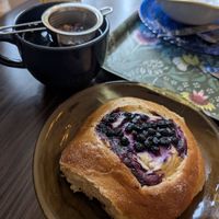 Blueberry brioche at Kahvila Rakastan in Helsinki