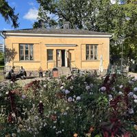 Front of cafe  at Kahvila Rakastan in Helsinki