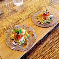 Two small tacos at TACO FANATICO in Nagoya