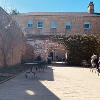 Entrance around the corner   at Pear Tree Pantry at Cannon Hall  in Barnsley