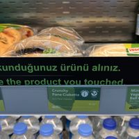 Vegan options are clearly labellen  at IST - Starbucks in Istanbul