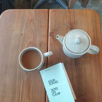 Just look at that teapot (and a book from the bookswap) at CBCB & ODFUB in Brunswick