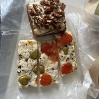 The focaccia is light yet flavorful. The carrot cake with nuts and cashew icing is a must!  at Sopitas in San Jose