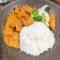 Vietnamese coconut curry with tofu at Com Viet in London
