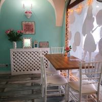 inside of the shop at La Donuteria in Zilina