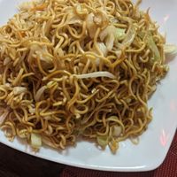 Veg noodles  at Cuina Xinesa Tradicional in Barcelona