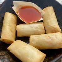 Deep fried spring rolls  at Strandrestaurant Werelds in The Hague