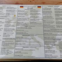 Menü Deutsch at Strandrestaurant Werelds in The Hague