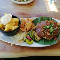 Vegan Saté at Strandrestaurant Werelds in The Hague