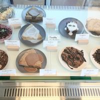 display of current food items at Nuldam Space - Haebangchon in Seoul