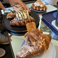 Vegan croissants Matcha, Mocha and Cinnamon   at Nuldam Space - Haebangchon in Seoul
