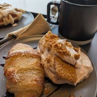 Speculoos cream croissant at Nuldam Space - Haebangchon in Seoul