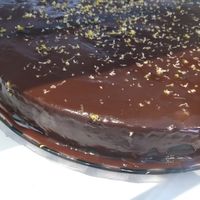 Bolo de chocolate com laranja at Seiva in Guaruja