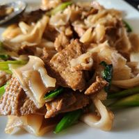 Pad See Ew with mock chkn at Angel in Riverside
