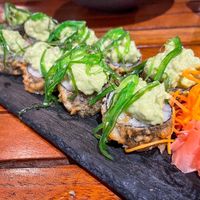 Vegan sushi roll  at  Midori in Puerto Ayora