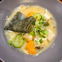 Tofu miso soup  at  Midori in Puerto Ayora