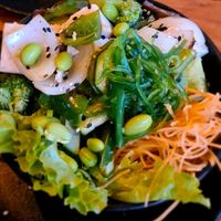 Pokebowl at  Midori in Puerto Ayora