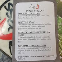 Het vegan menu at Assaje in Turin