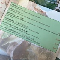 Menù veg  at Assaje in Turin