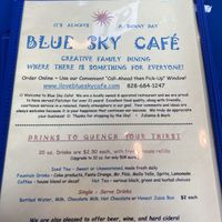 Great food at a nice clean restaurant   at Blue Sky Cafe in Fletcher
