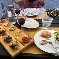 The vegan menu was very delicious- they even had vegan chocolate for dessert 🥰  at L'arte della tigella in La Spezia